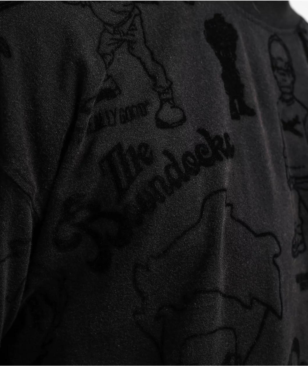 The Boondocks Collage All Over Print Grey Wash T-Shirt Product Image