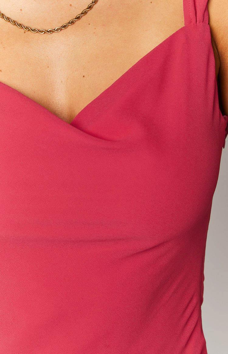 Astrid Pink Chiffon Maxi Dress Product Image