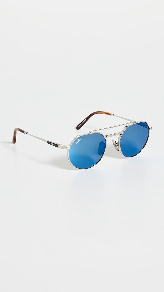 Ray-Ban Jack II Titanium Sunglasses | Shopbop Product Image