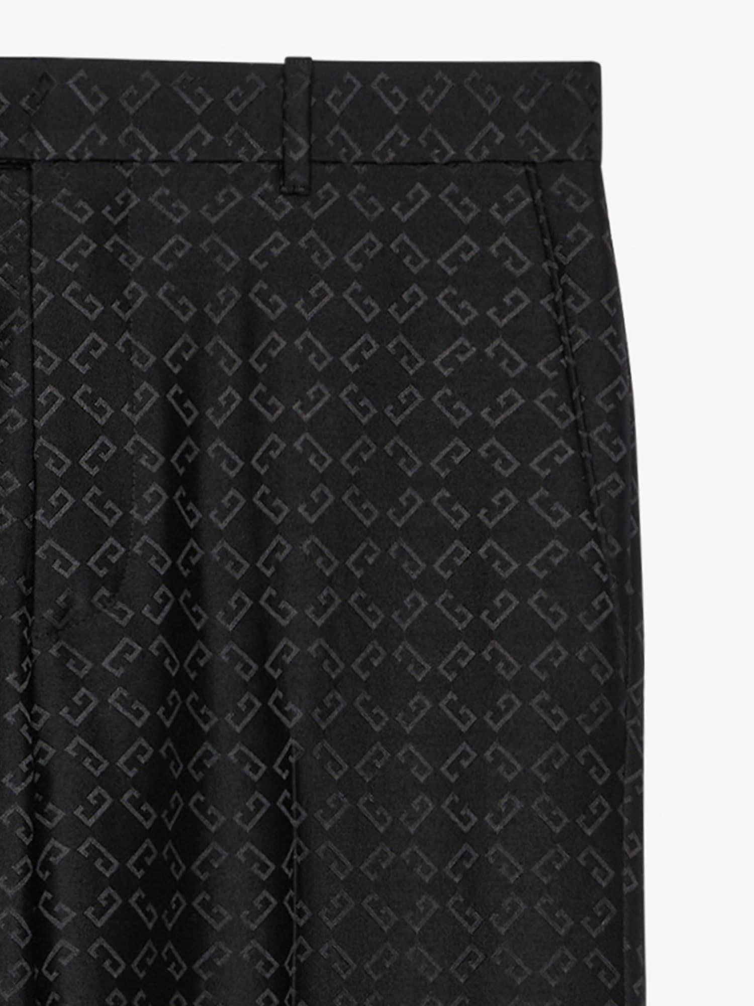 Slim fit tailored pants in monogram 72 jacquard Product Image