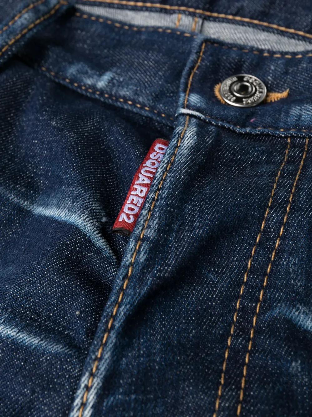 slim-cut stretch-cotton jeans Product Image