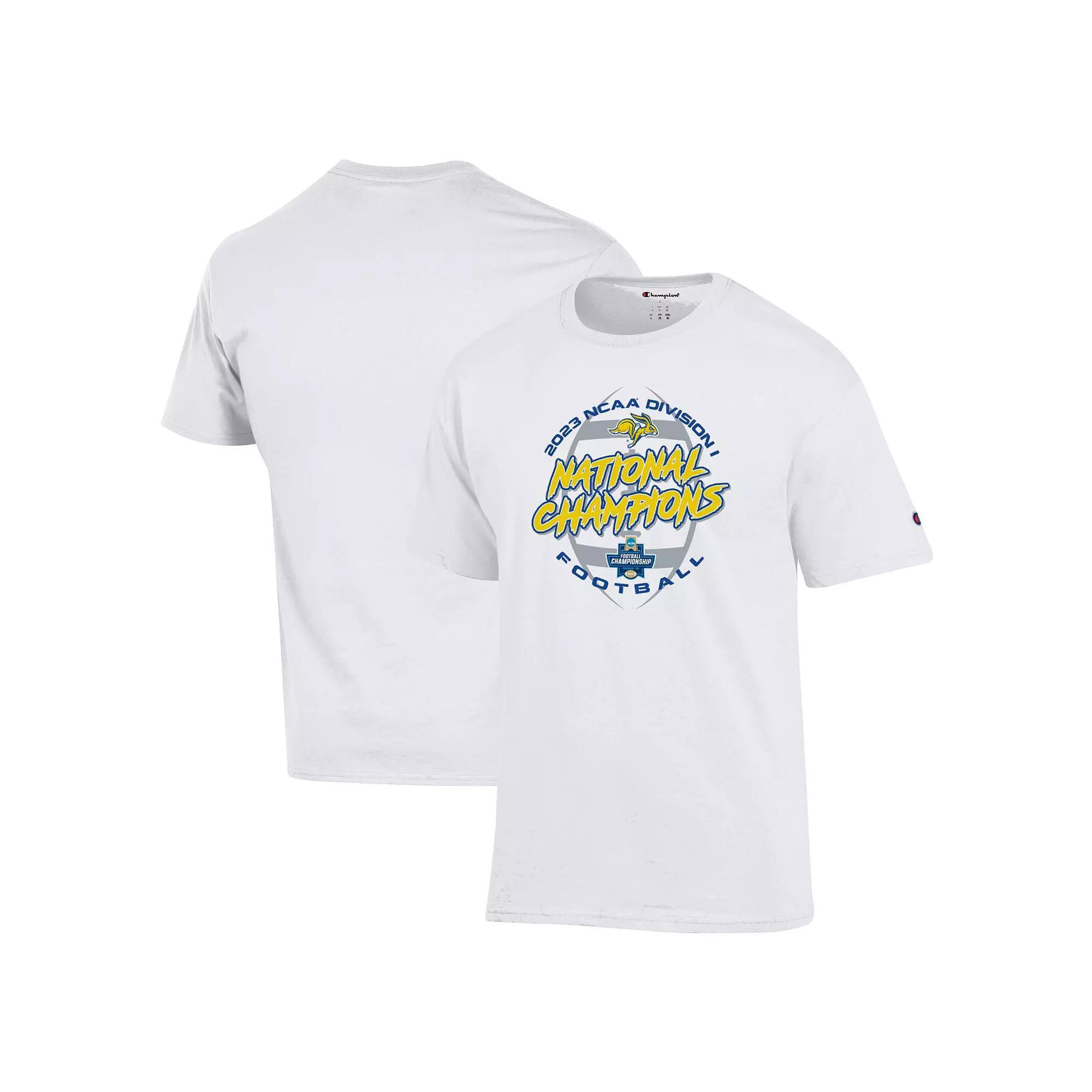 Mens Champion White South Dakota State Jackrabbits 2023 FCS Football National Champions Locker Room T-Shirt Product Image