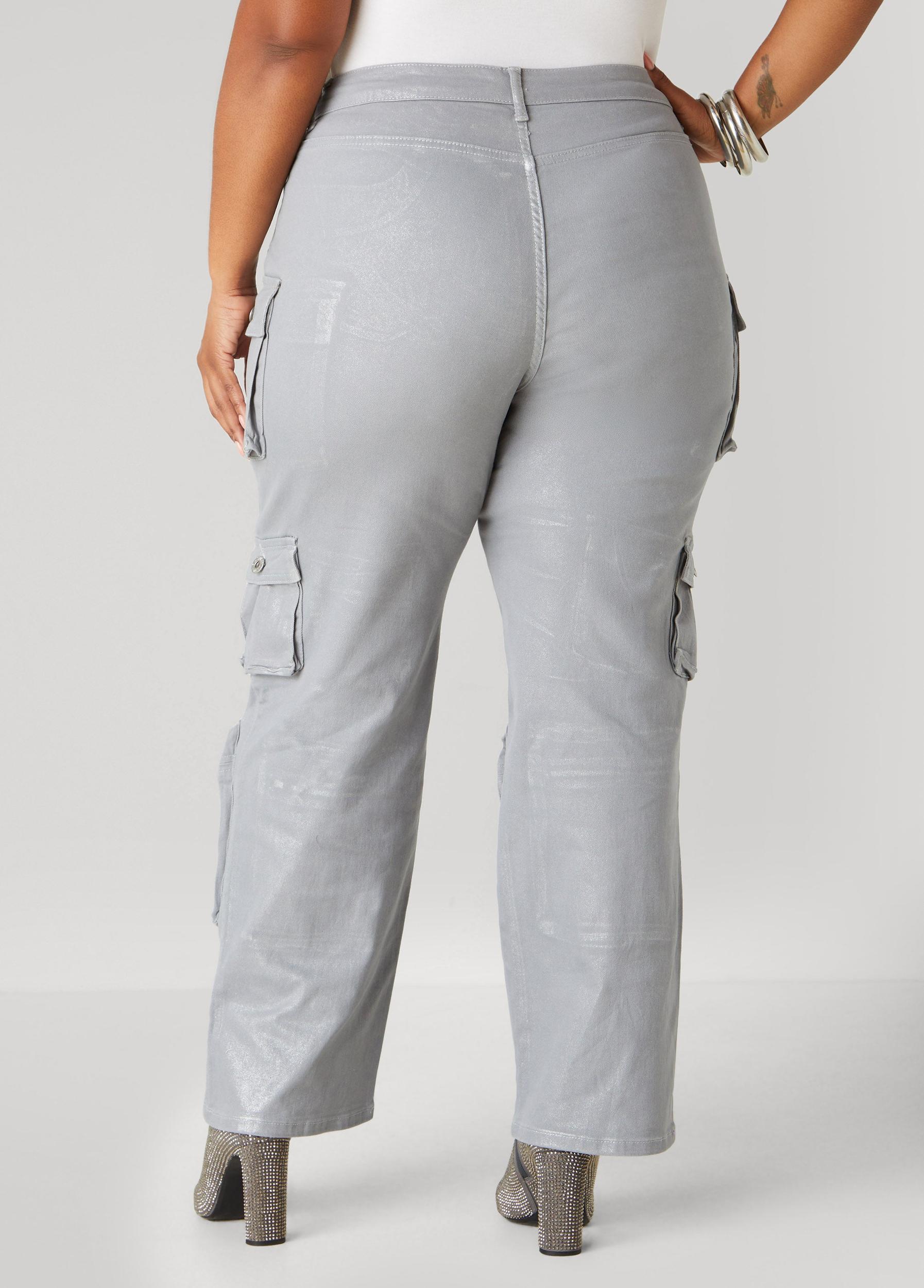 Coated Cargo Jeans Product Image