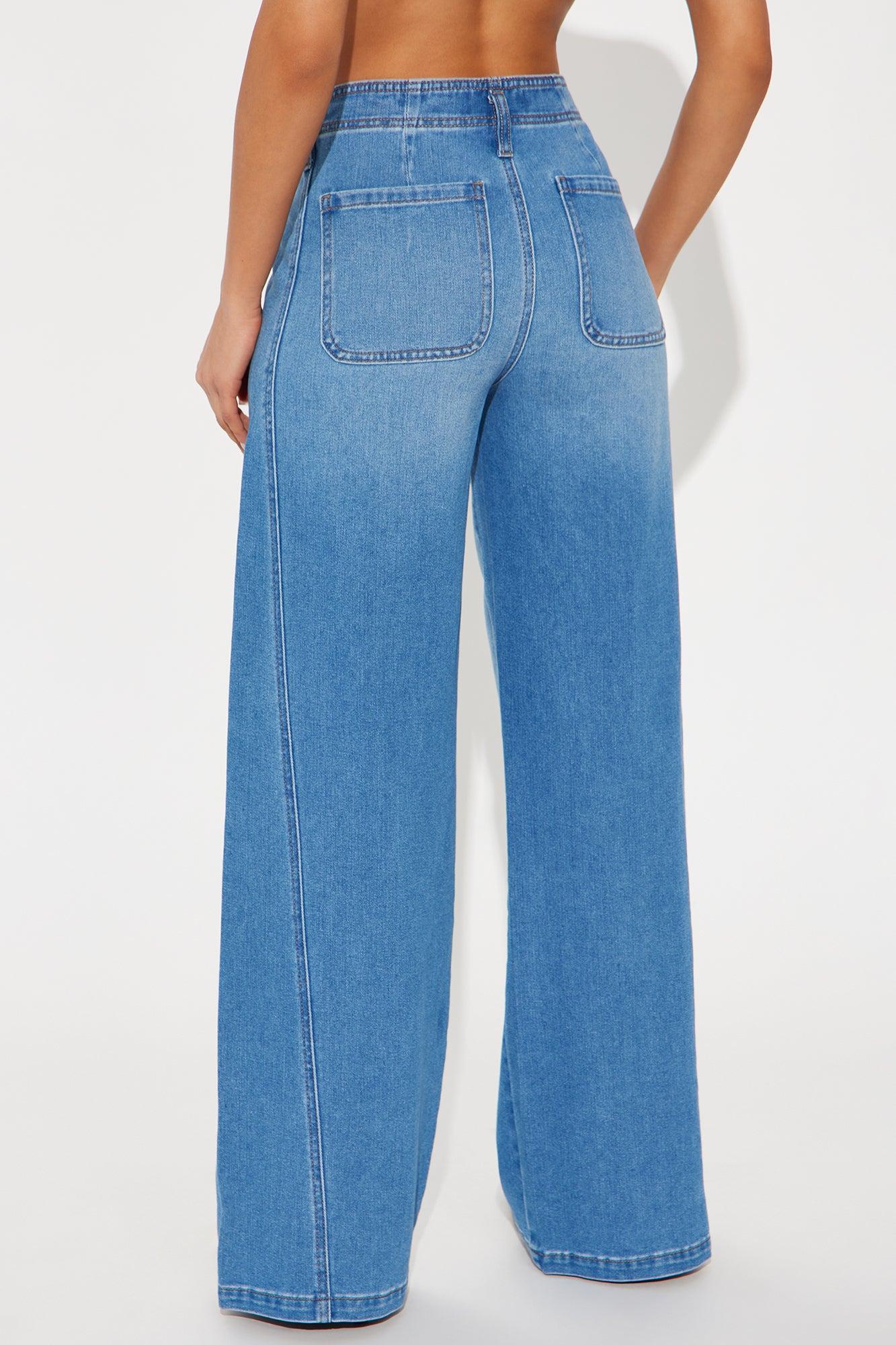 Lena Trouser Jeans - Medium Wash Product Image
