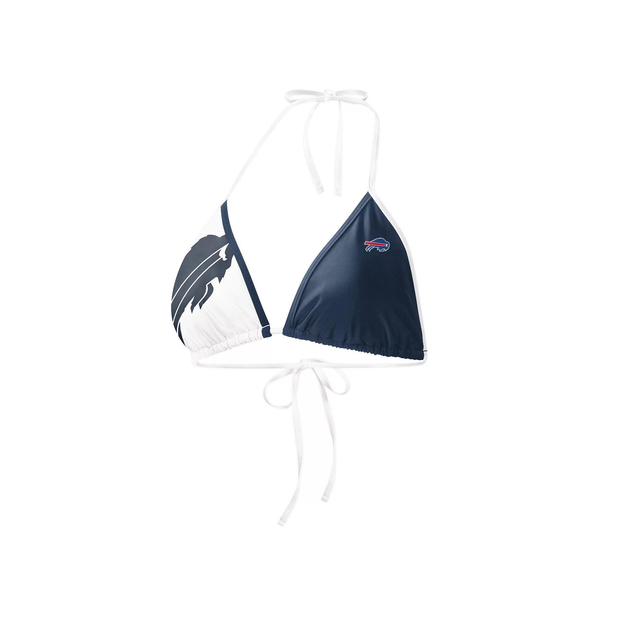 Womens G-III 4Her by Carl Banks /White New Orleans Saints Play Action Bikini Top Product Image