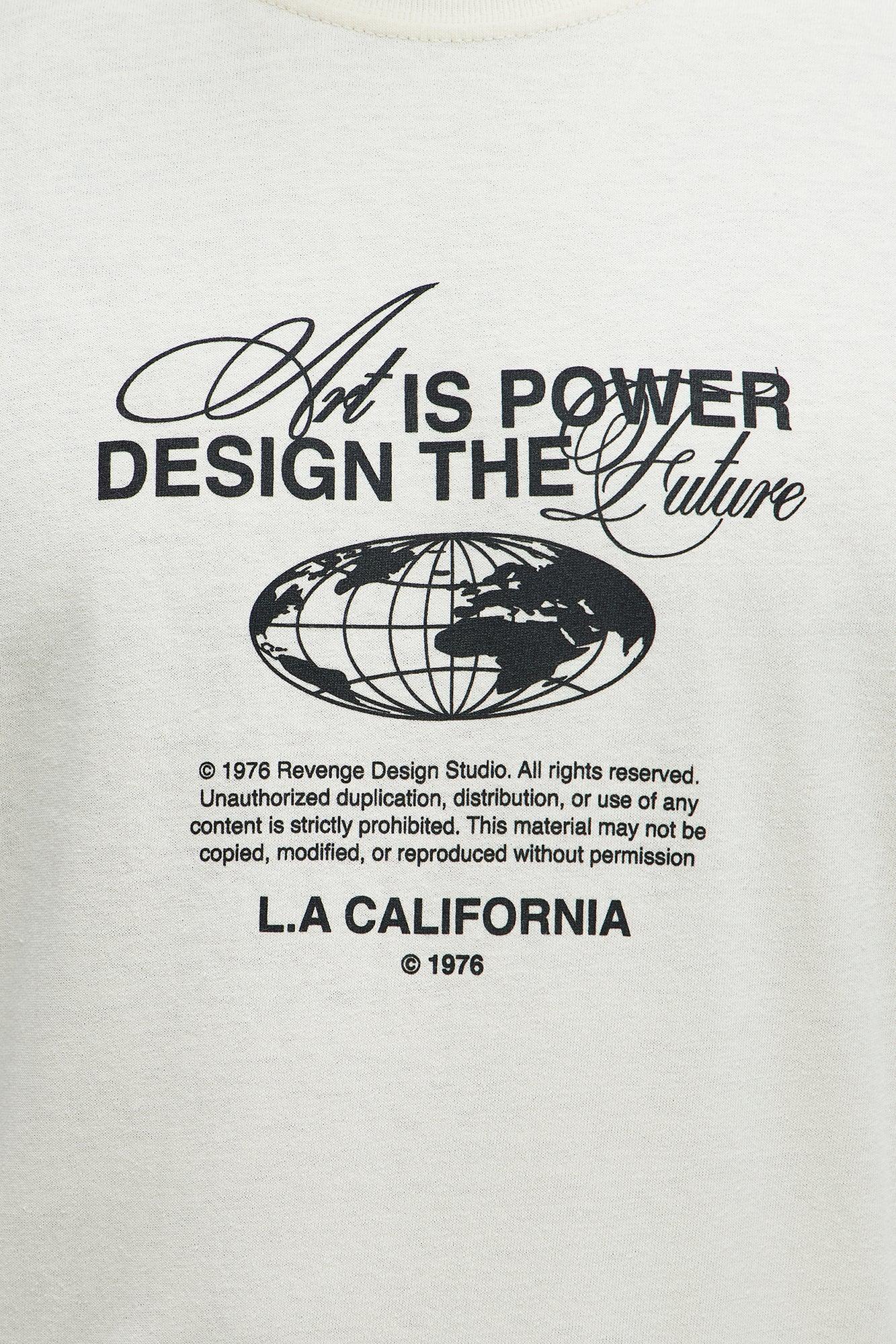 Art Is Powerful Short Sleeve Tee - Natural Product Image