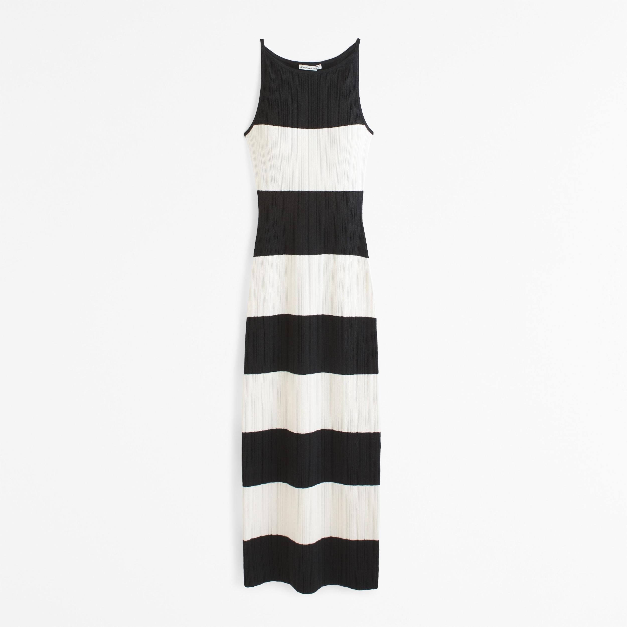 High-Neck Midi Sweater Dress Product Image