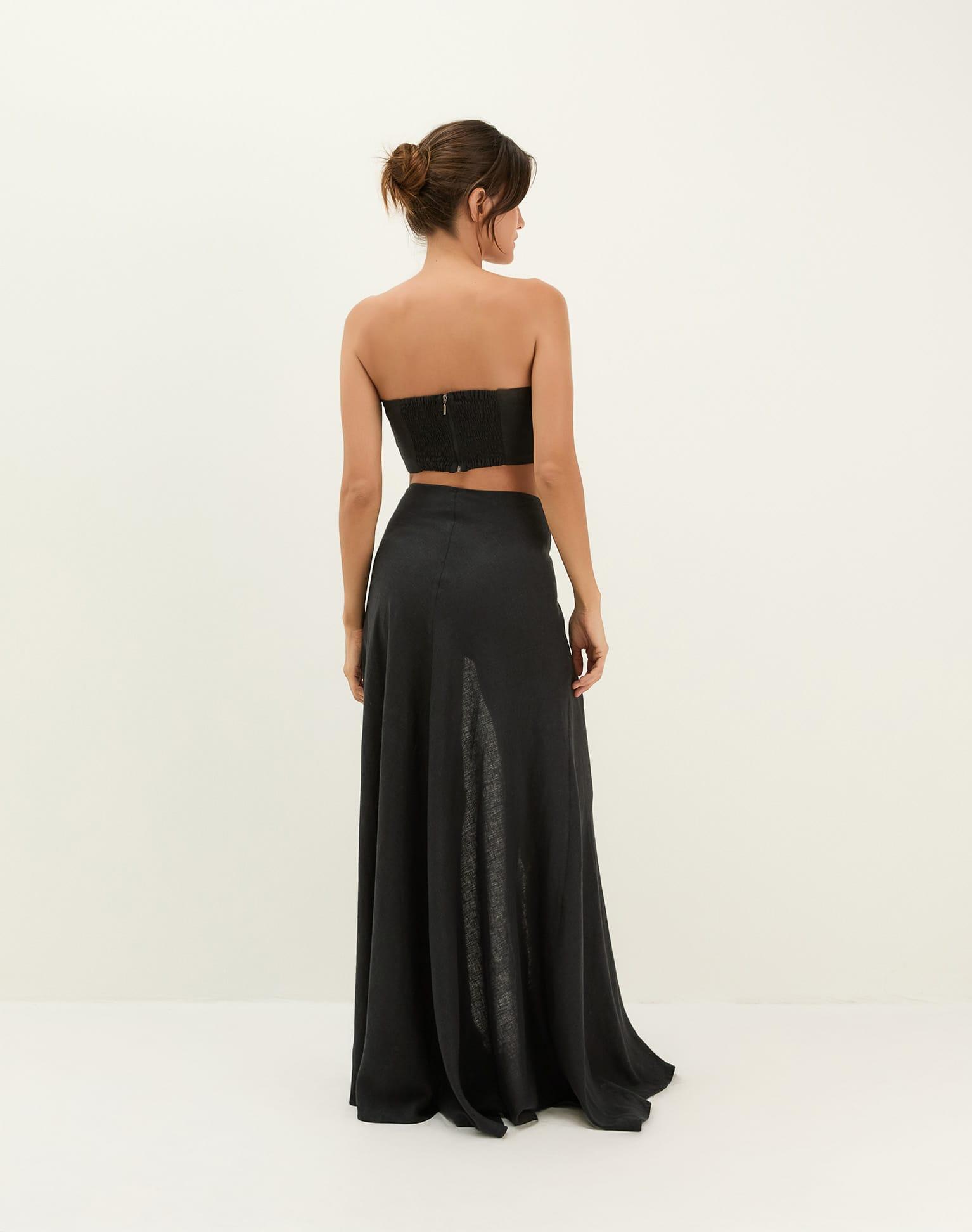 Sirene Long Skirt - Black Product Image