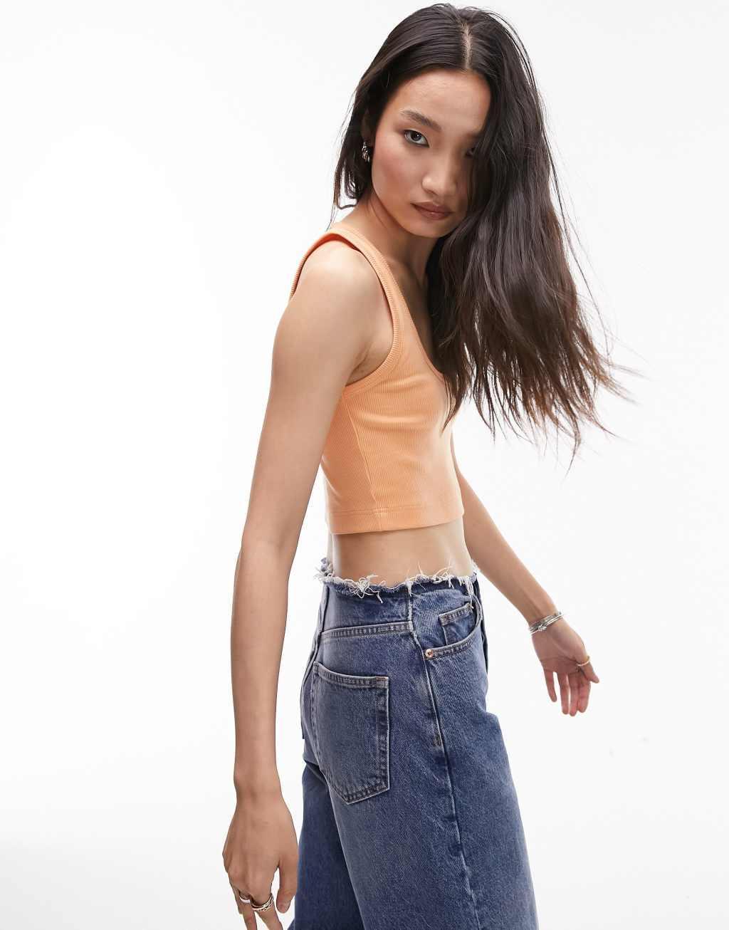 Topshop rib cropped top Product Image