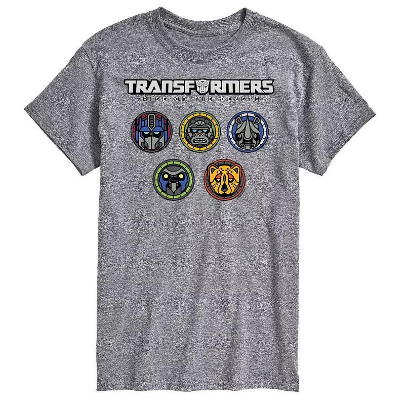 Mens Transformers Logo With Badges Graphic Tee Product Image