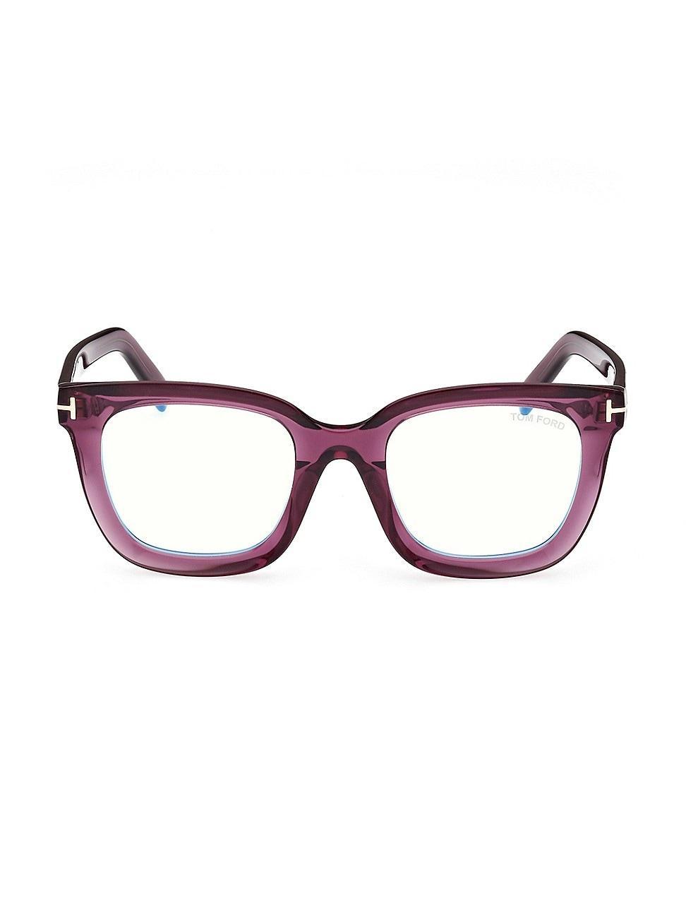 Womens Winona 51MM Blue Block Optical Glasses Product Image