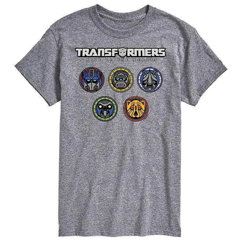 Mens Transformers Logo With Badges Graphic Tee Product Image