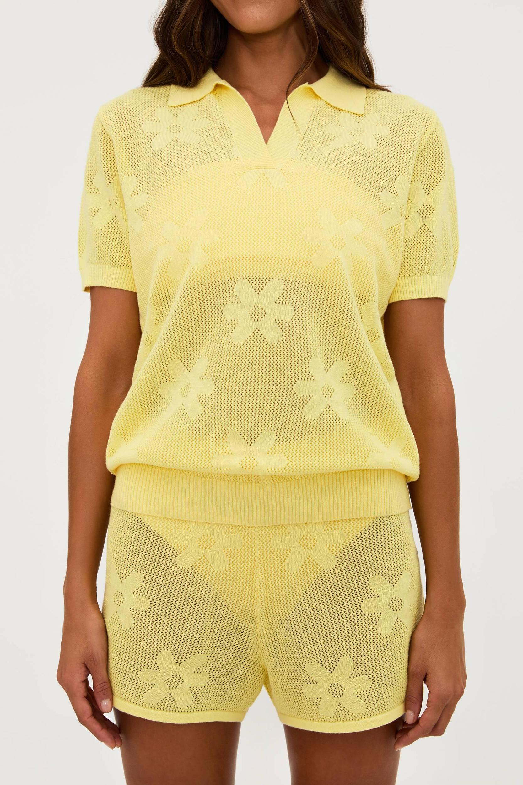 Liliana Top Butter Blossom Jacquard Product Image