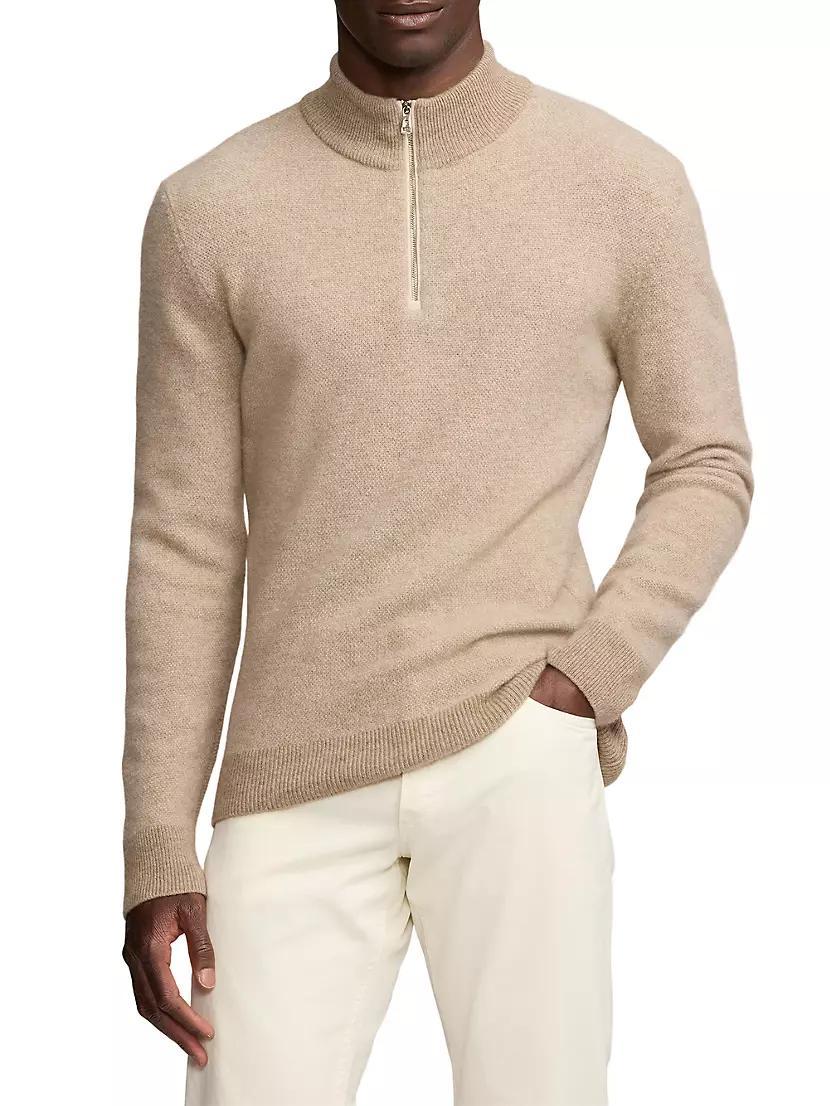 Cashmere Half-Zip Sweater Product Image