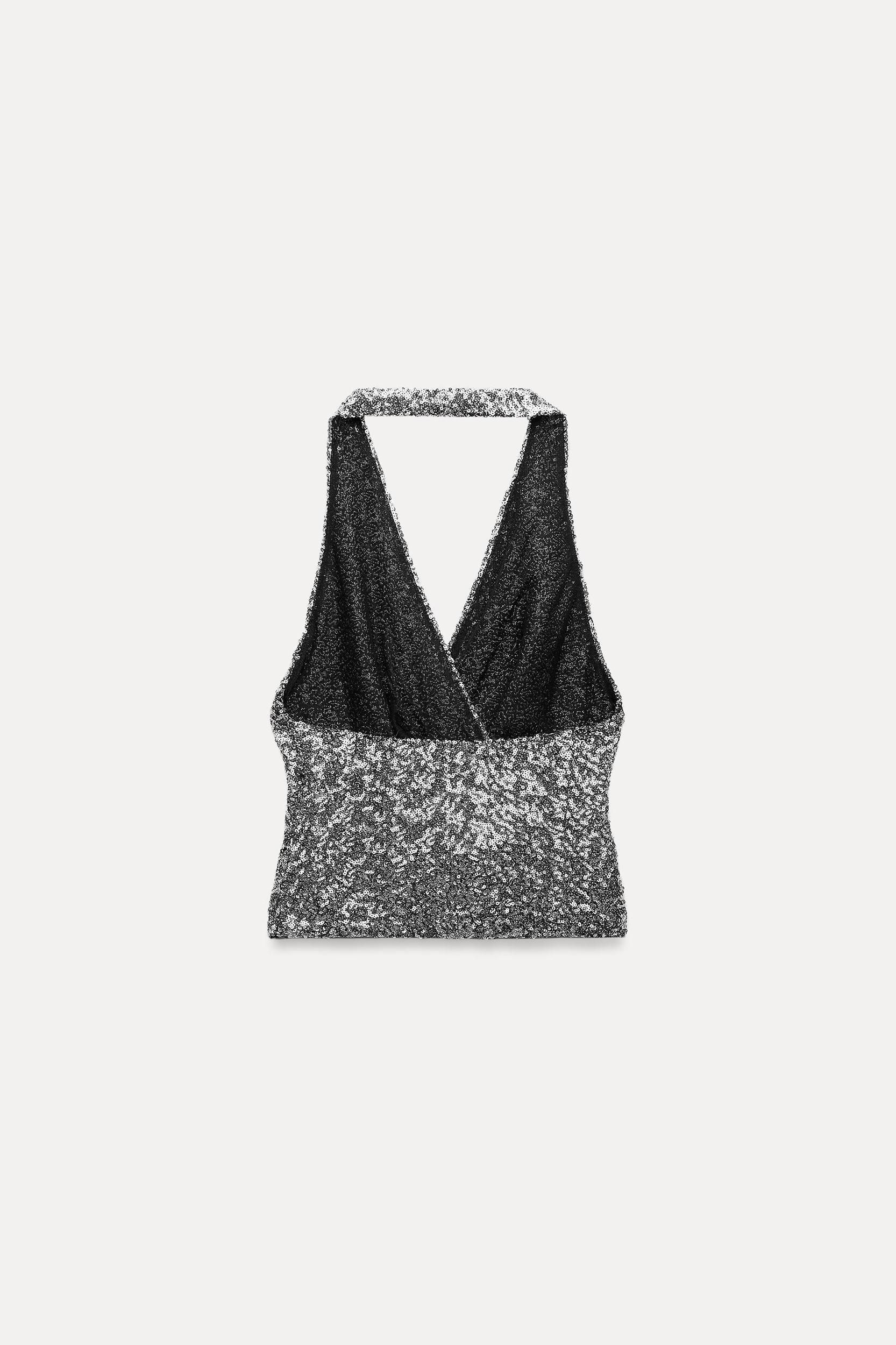 SEQUIN HALTER TOP Product Image