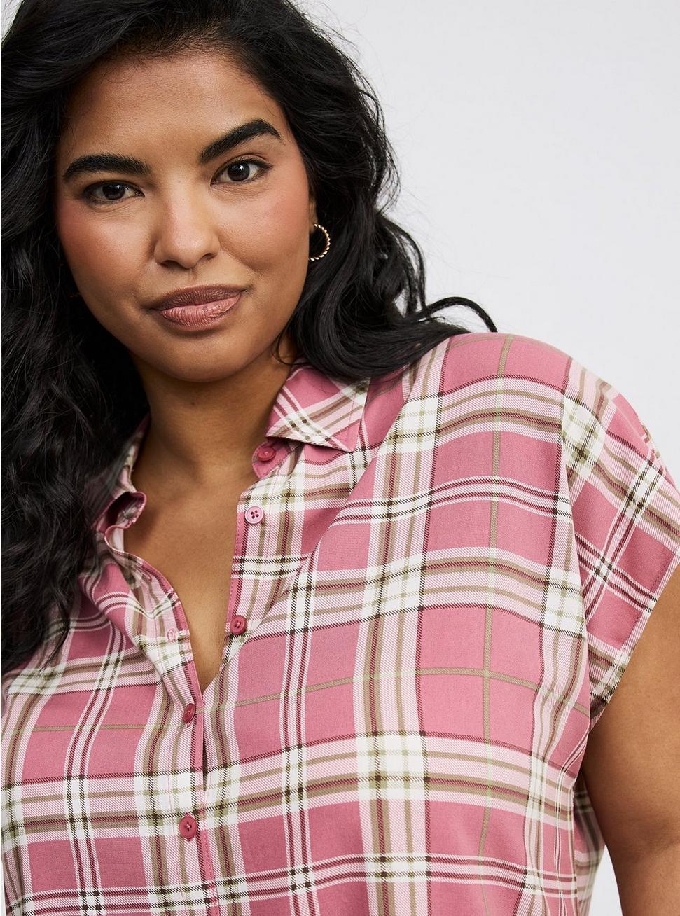 Challis Dolman Button-Up Shirt Product Image