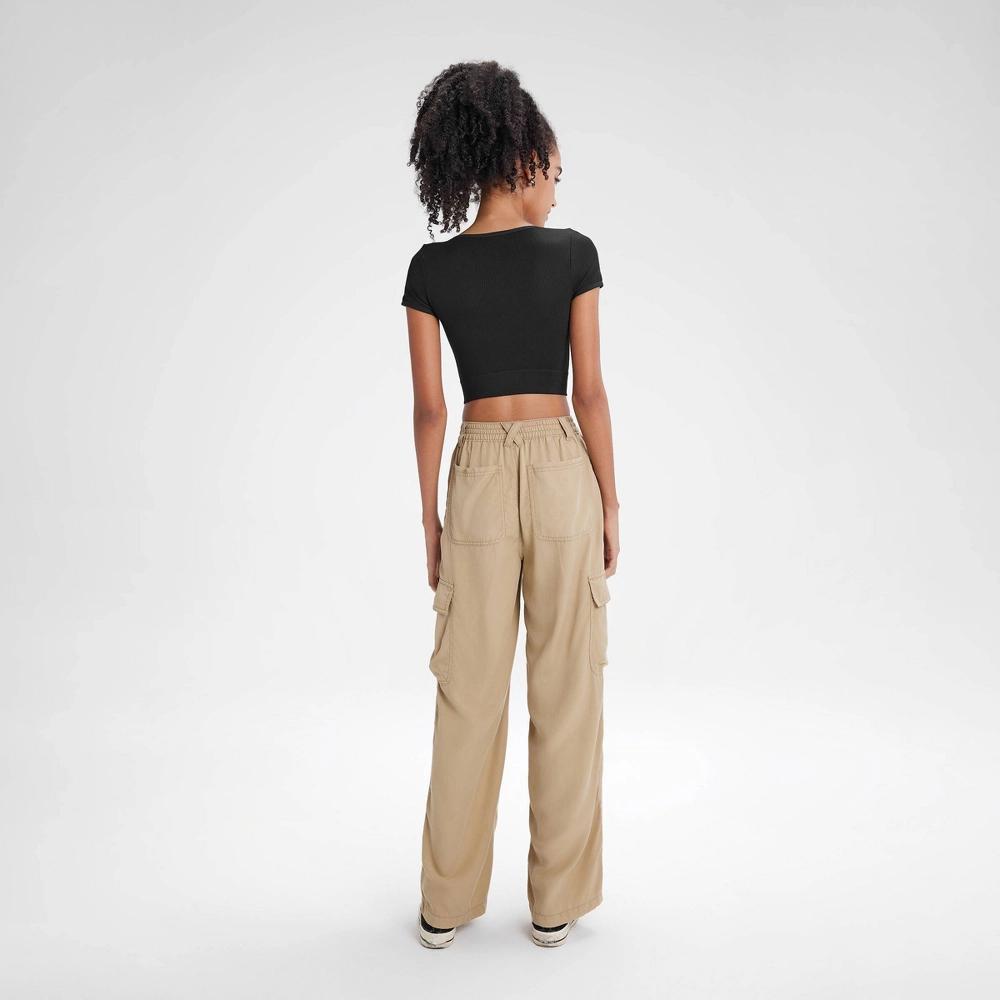 Women's High-Rise Straight Leg Cargo Pants - Wild Fable™ Brown 3X Product Image
