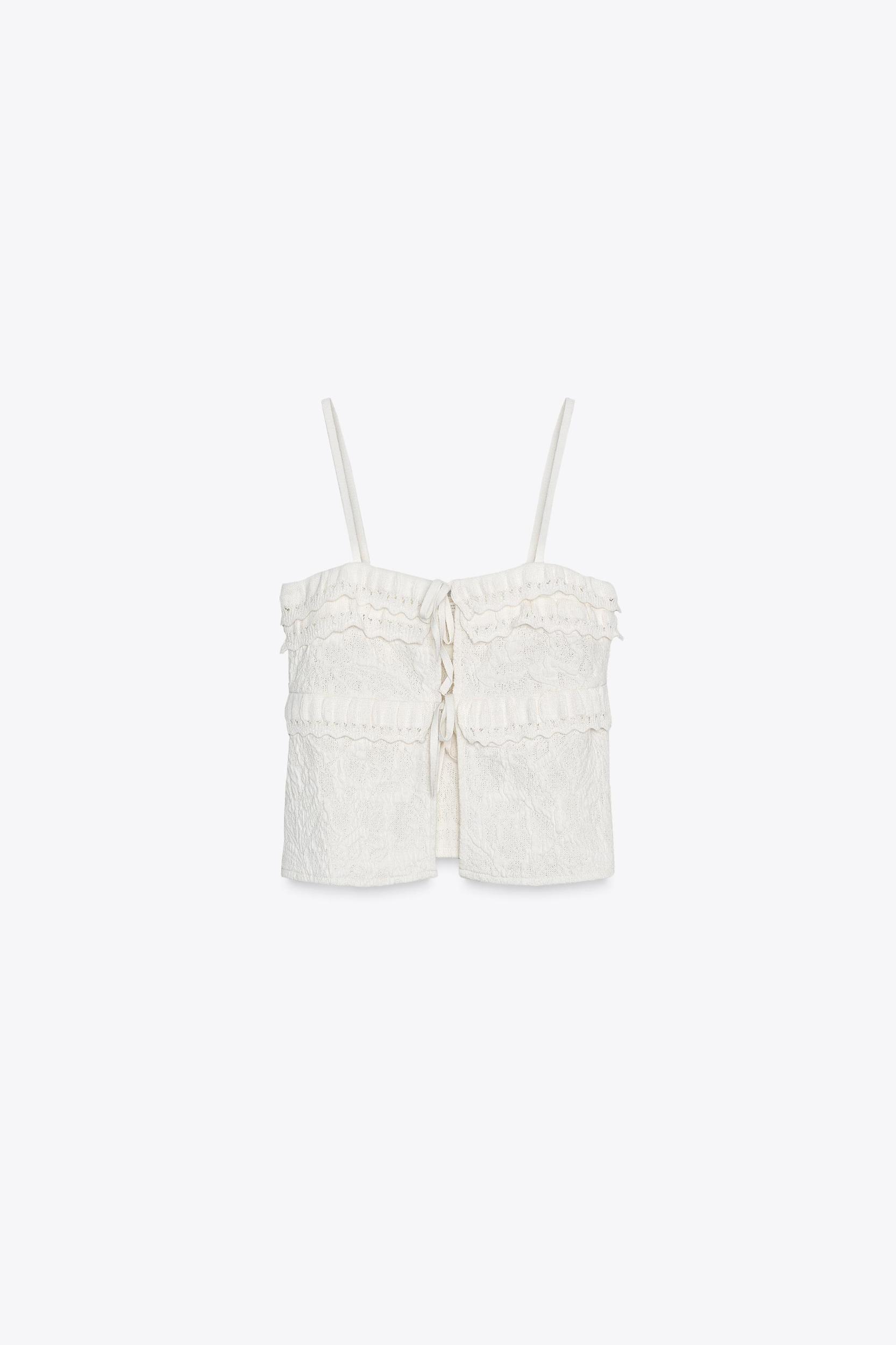 JACQUARD KNIT TOP Product Image