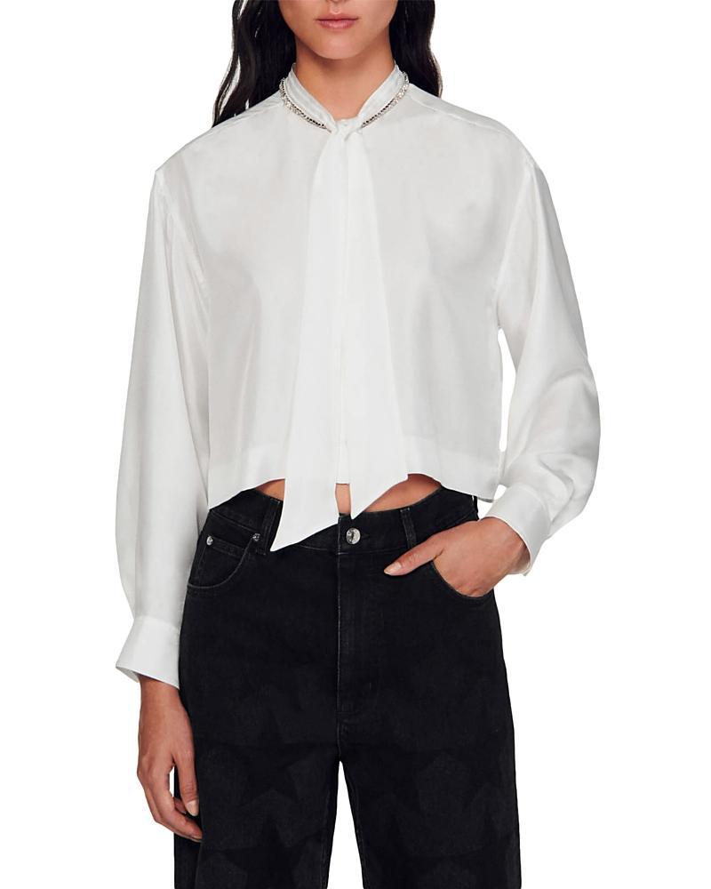 Womens Short Silk Shirt Product Image