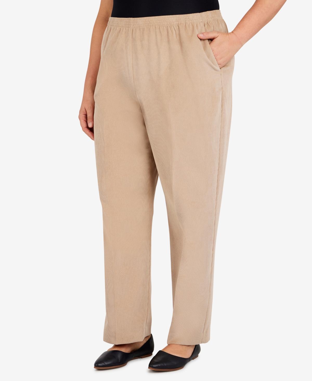 Plus Size Alfred Dunner Classics Pull-On Straight-Leg Pants, Women's, Size: 24W Short Product Image