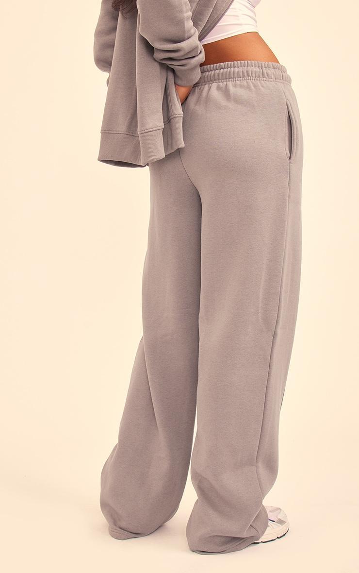 Charcoal Seam Detail Straight Leg Sweatpants Product Image