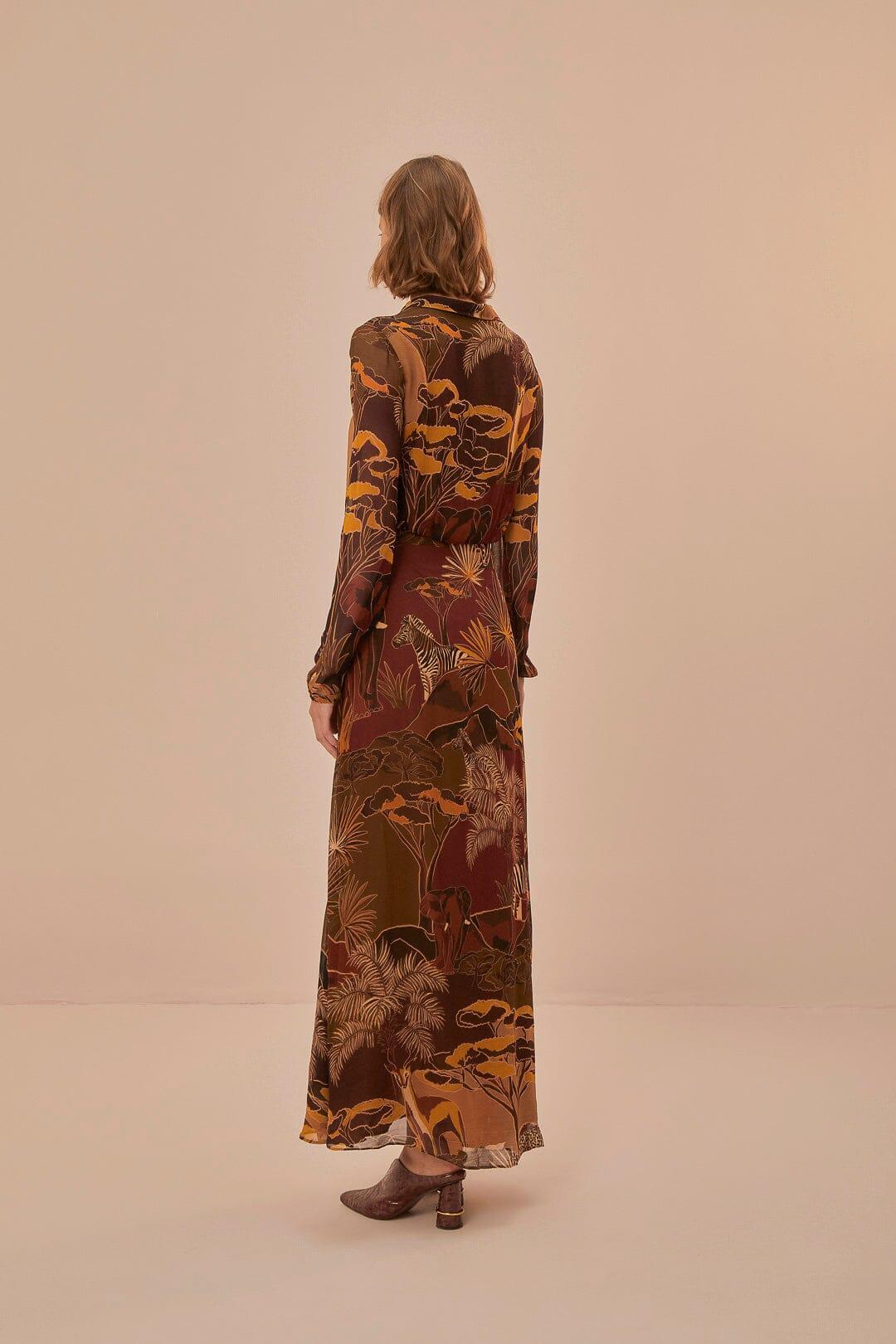 Caramel Savana Dream Maxi Dress, SAVANA DREAM CARAMEL / XXS Product Image