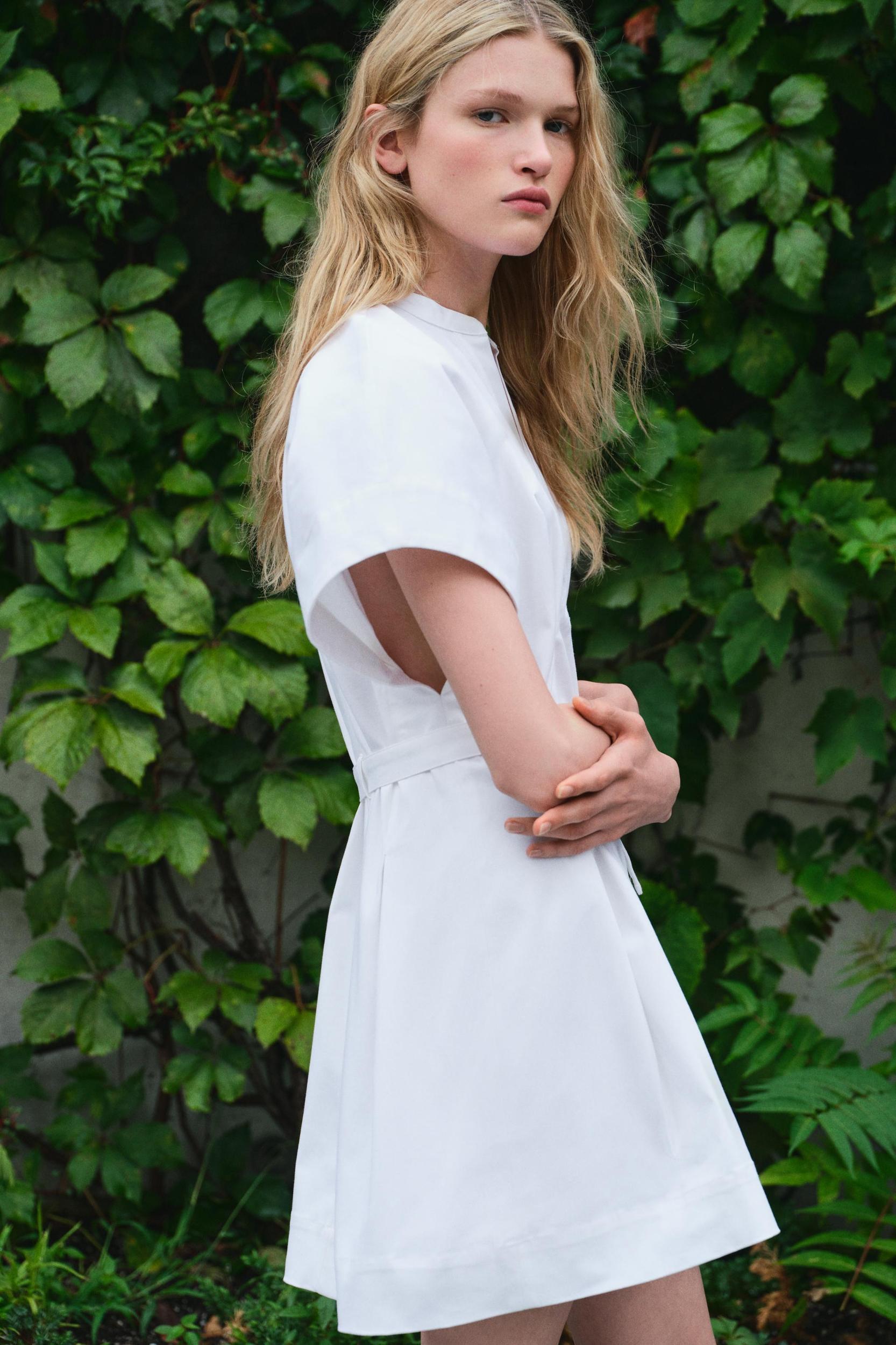 BELTED SHORT DRESS ZW COLLECTION Product Image