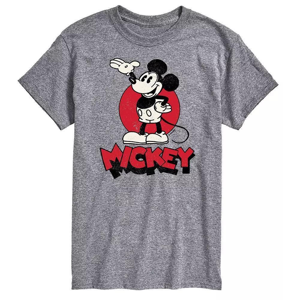 Disney's Mickey Heritage Men's Graphic Tee, Size: Large, Gray Product Image