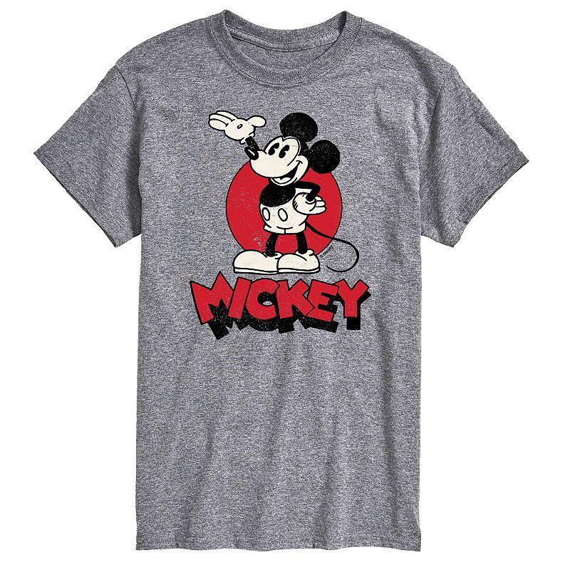 Disney's Mickey Heritage Men's Graphic Tee, Size: Large, Gray Product Image