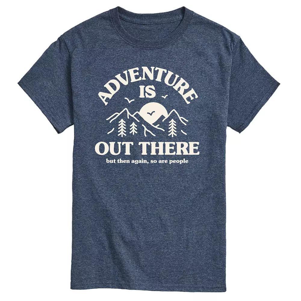 Mens Adventure Is Out There So Are People Graphic Tee Product Image