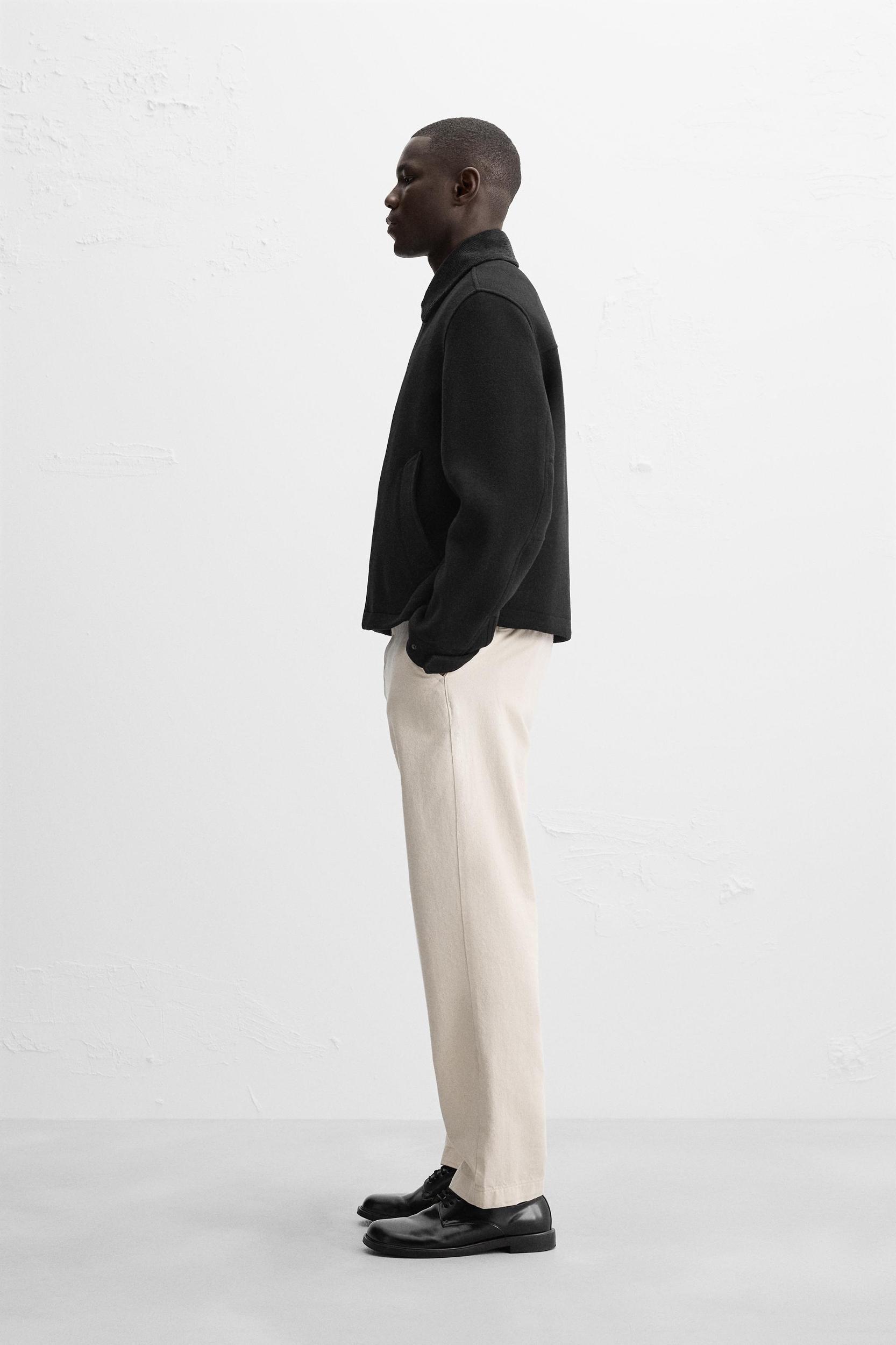COMBINATION WOOL JACKET Product Image