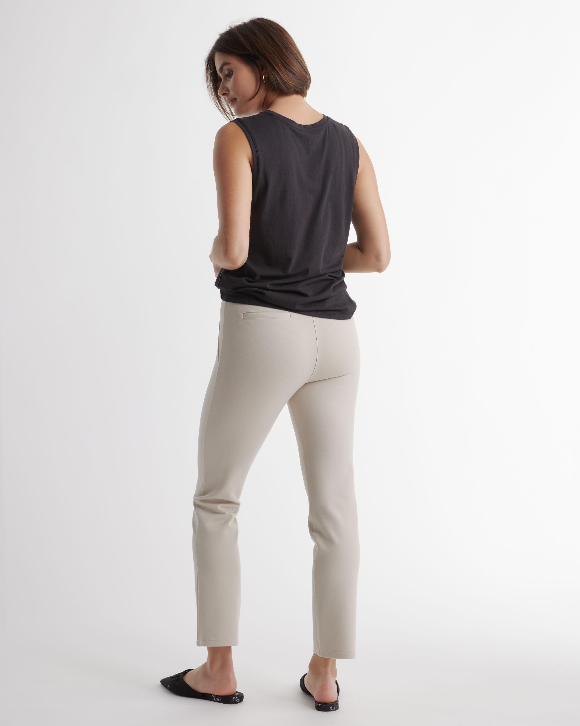 Quince | Women's Ultra-Stretch Ponte Straight Leg Pants Size XS, Rayon Product Image