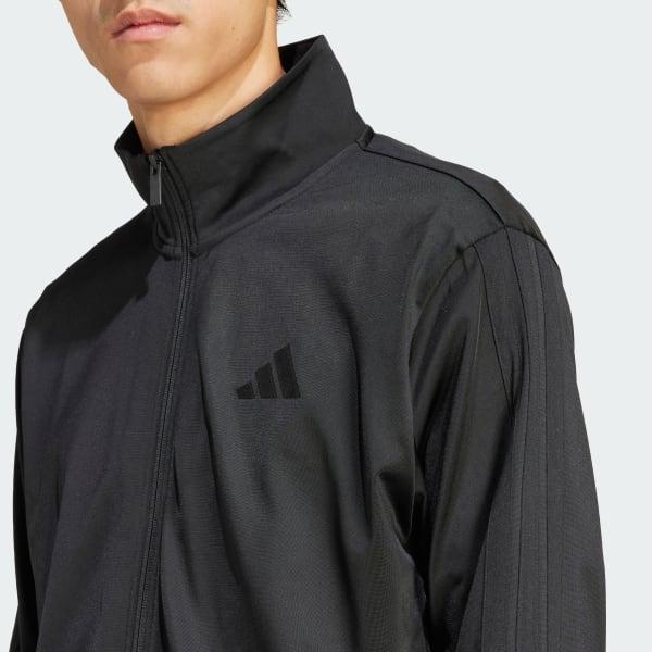 Men's adidas 3-Stripes Tricot Regular Sportswear Track Jacket, Size: XXL, Dark Blue Product Image