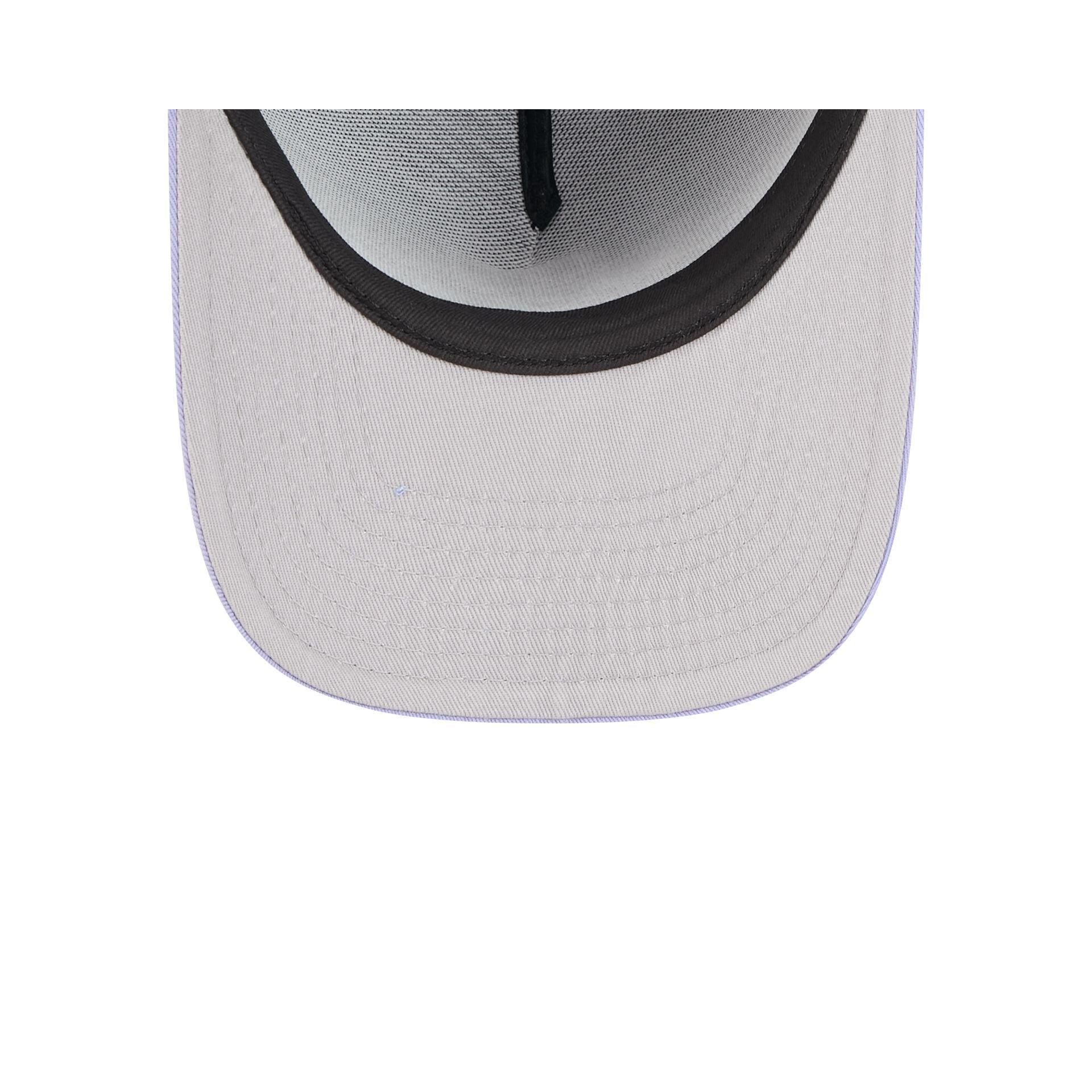 Texas Rangers Navy Lavender 9FIFTY A-Frame Snapback Hat Male Product Image