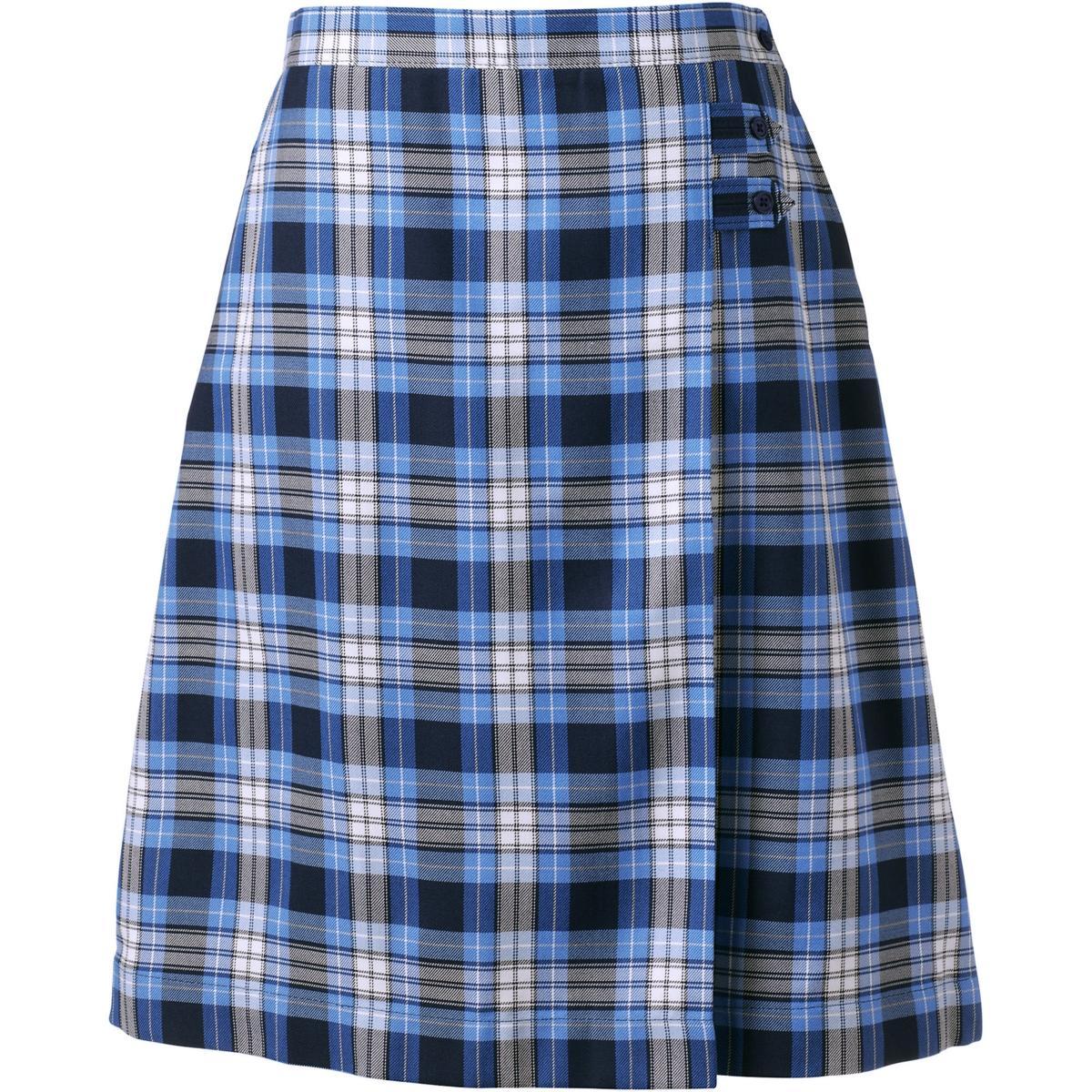 Womens Lands End Plaid Below the Knee A-line Skirt Product Image