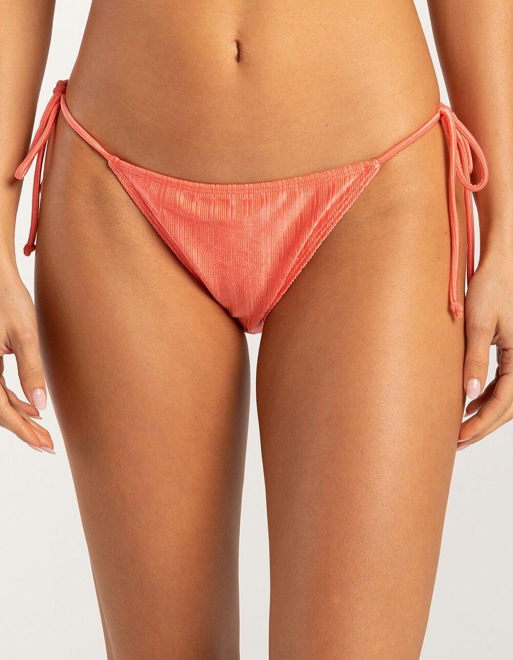O'NEILL Texture Tie Side Bikini Bottoms - CORAL Product Image