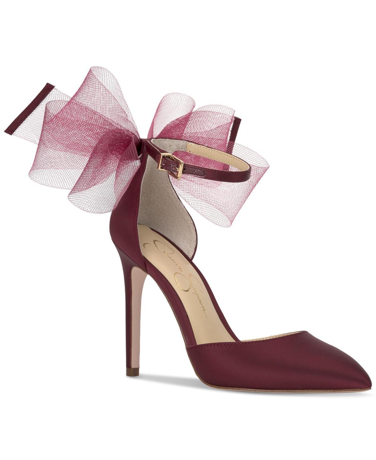 Jessica Simpson Phindies Oversized Tulle Bow Back Dress Pumps Product Image