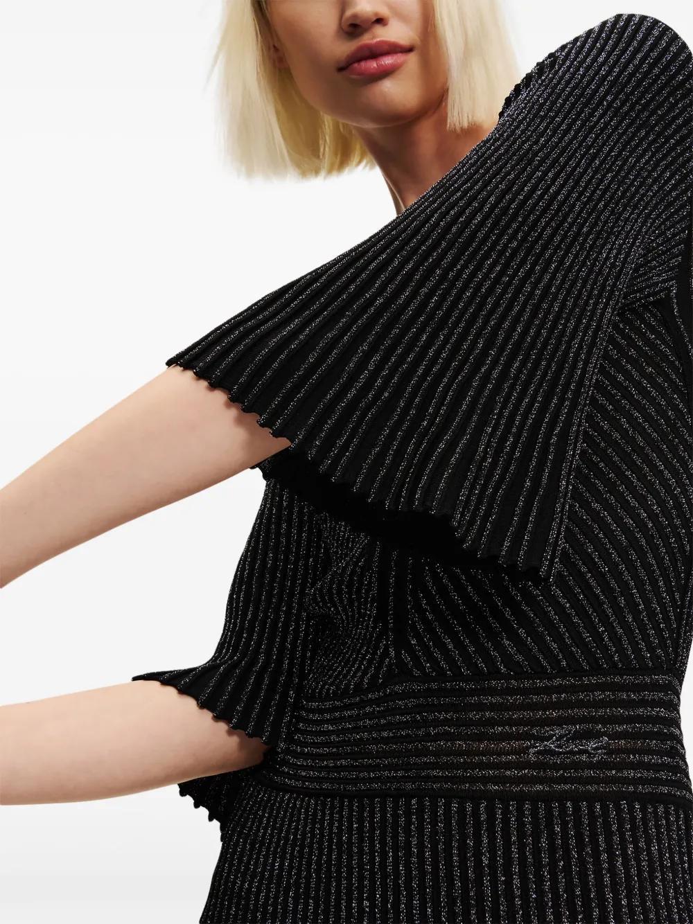 pleated lurex midi dress Product Image