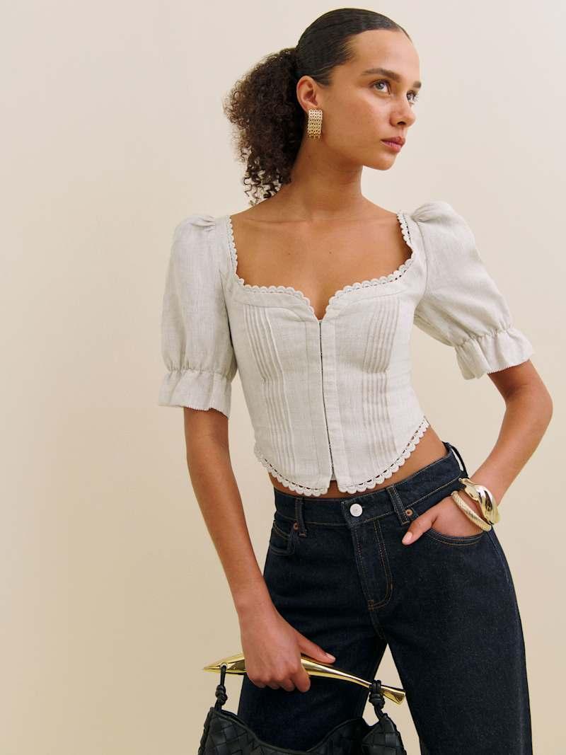 Simmie Linen Top Product Image
