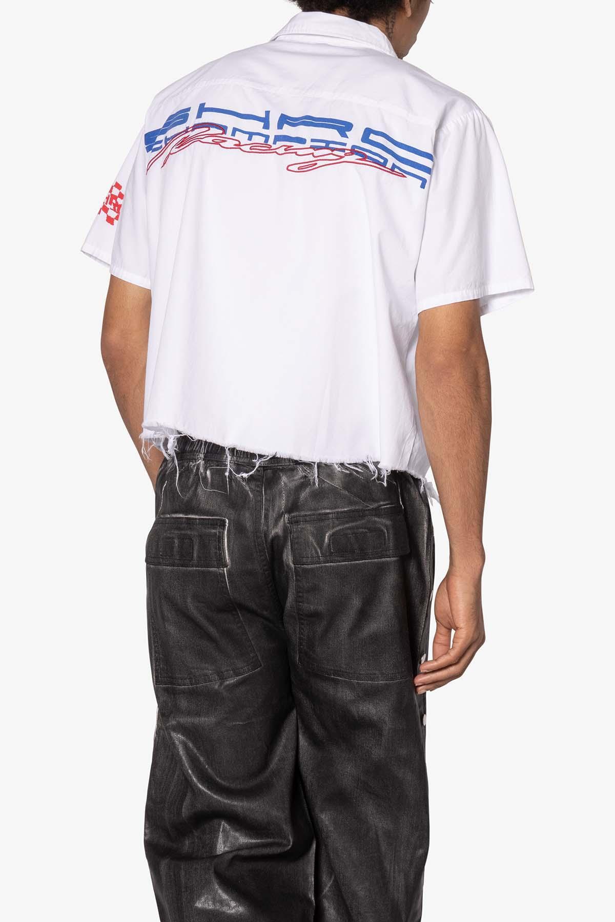 SHRC Pit Crew Cropped Shirt - White Product Image