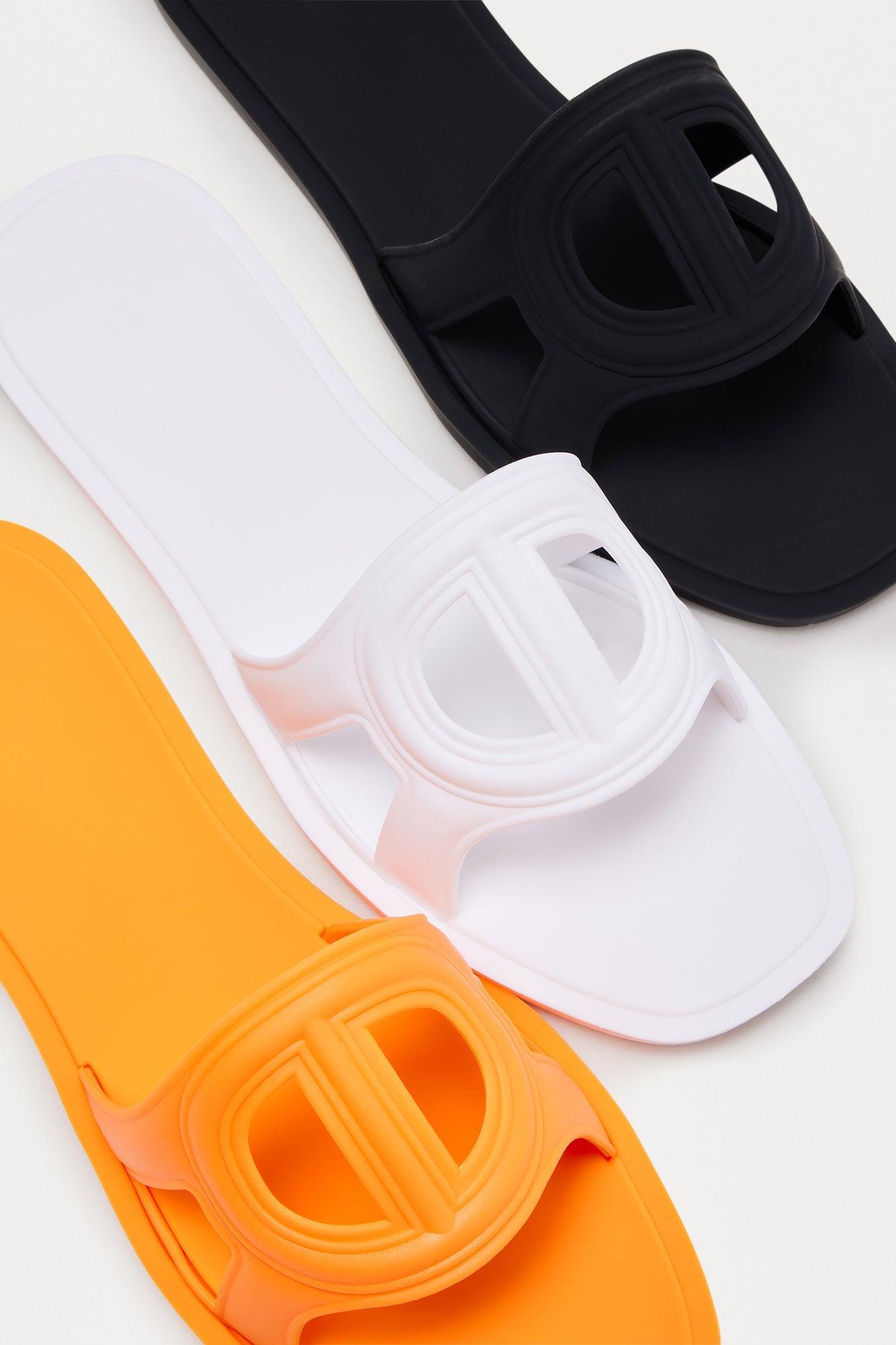 Shawn Slip On Sandals - Orange Product Image