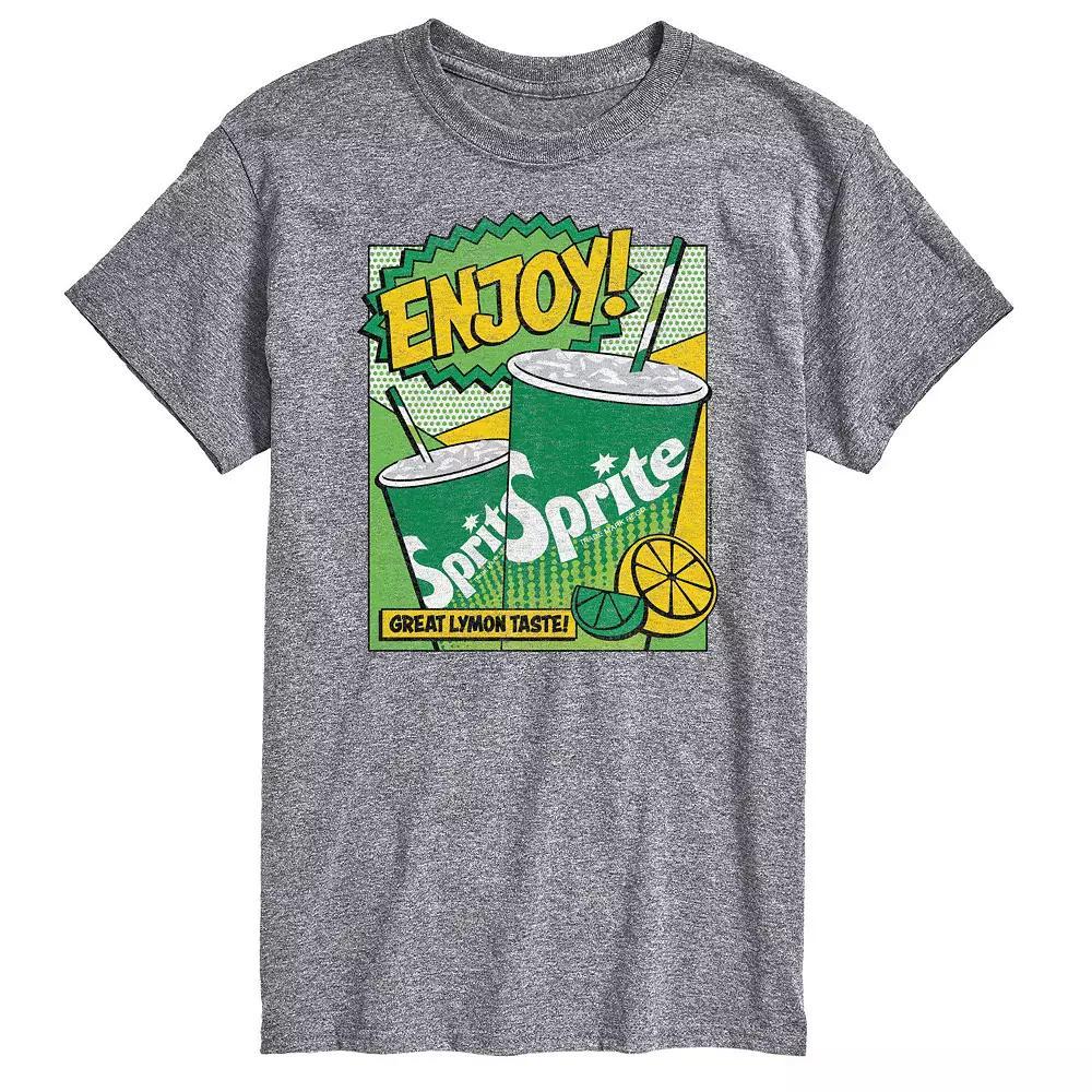 Big & Tall Sprite Enjoy Pop Art Graphic Tee, Mens Grey Gray Product Image
