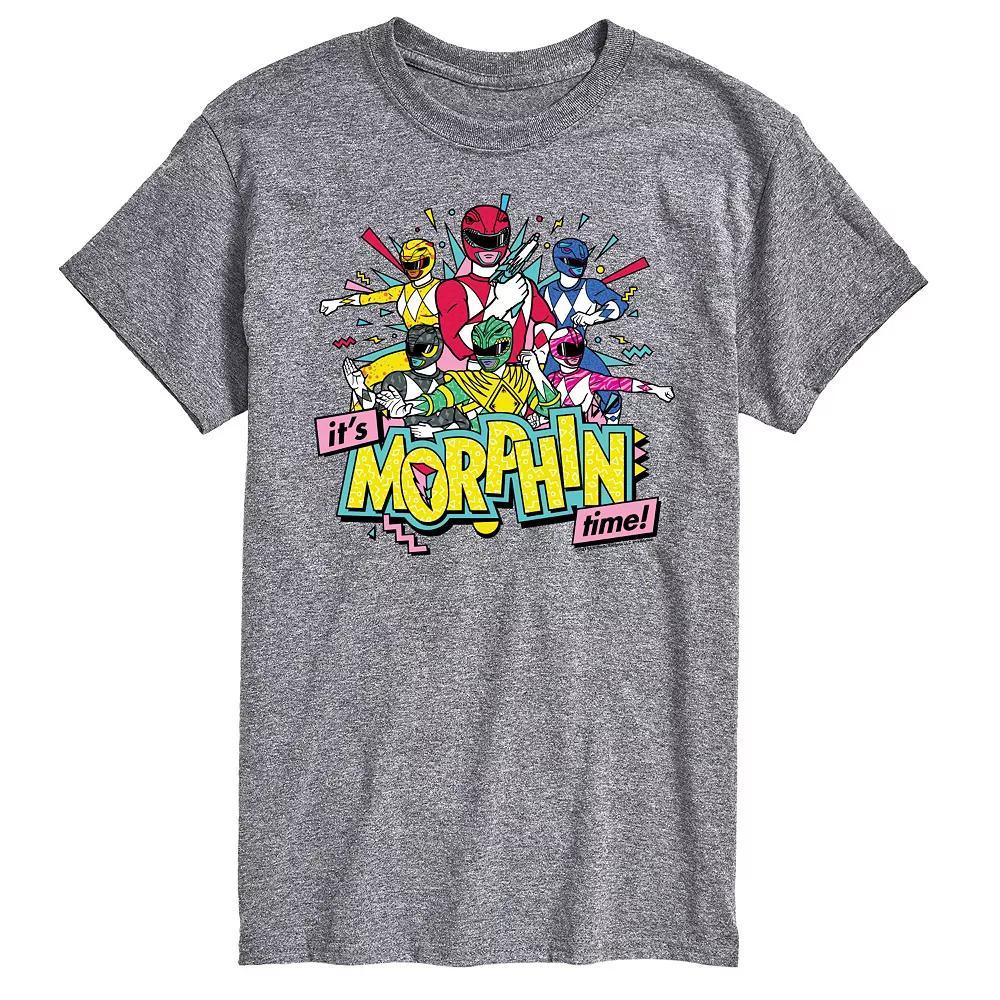 Big & Tall Power Rangers Morphin Time Group Graphic Tee, Mens Product Image