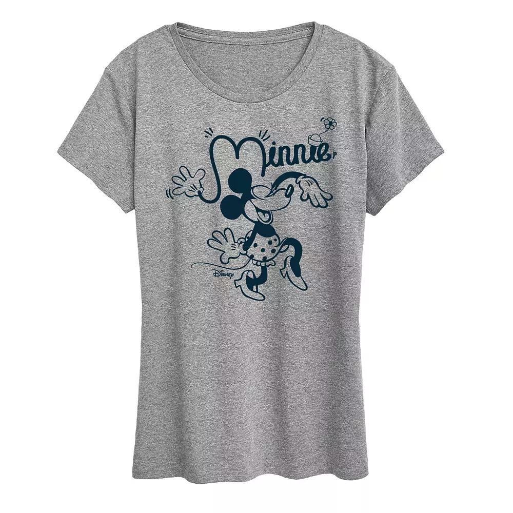 Disneys Minnie Mouse Fun Graphic Tee, Womens Product Image