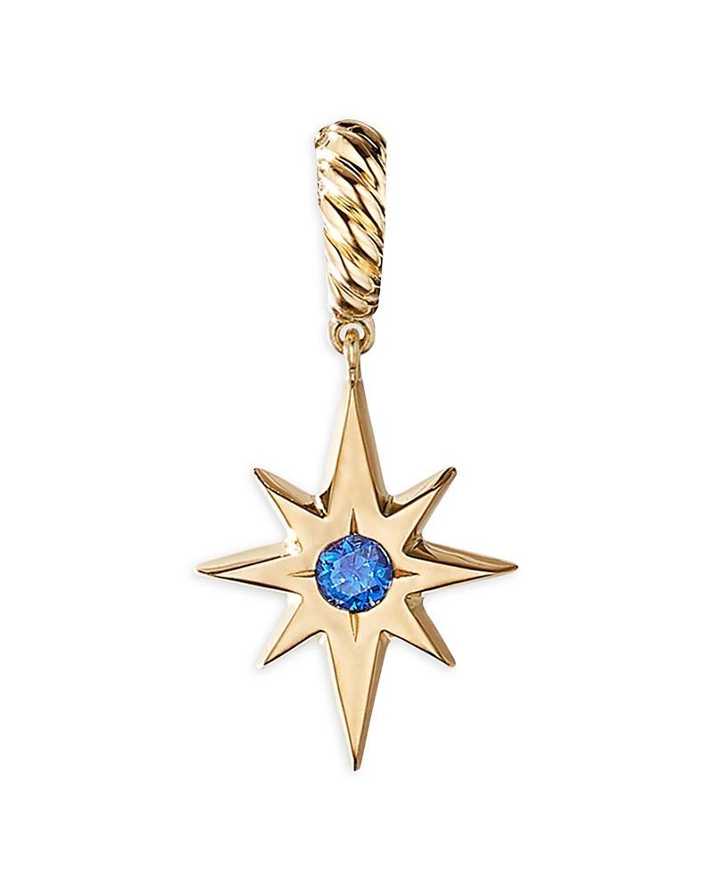 David Yurman Cable Collectibles North Star Birthstone Charm in 18K Yellow Gold with Garnet Product Image
