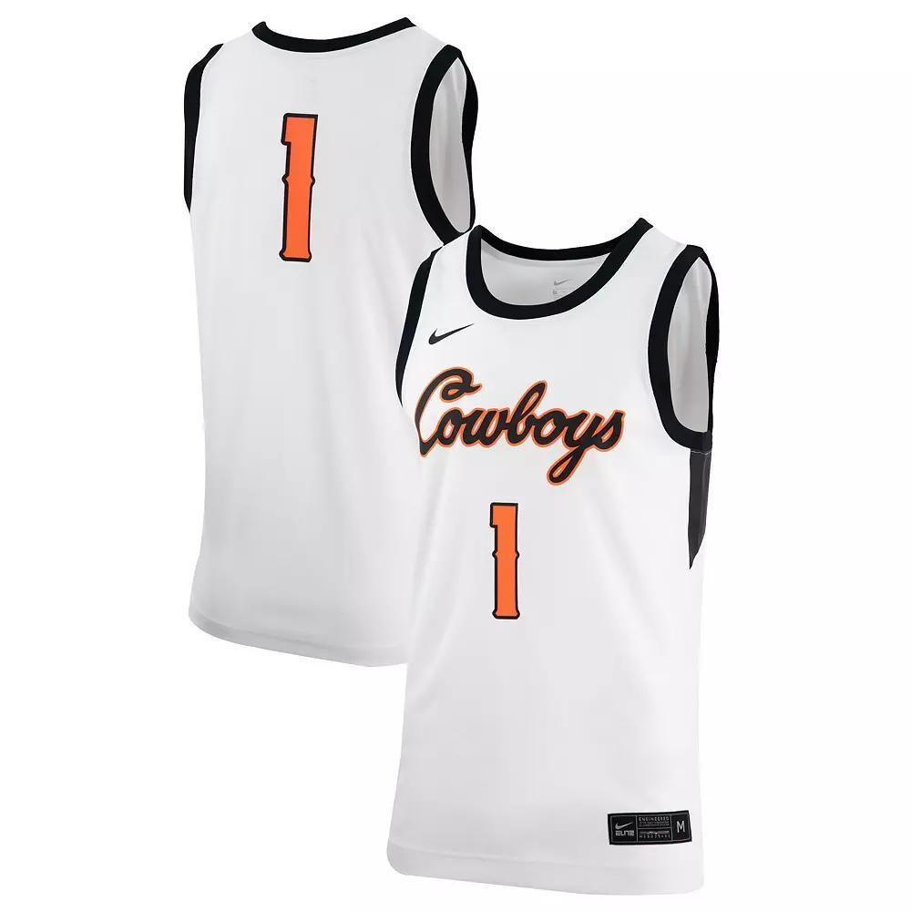 Men's Nike White Oklahoma State Cowboys Retro Replica Basketball Jersey, Size: XL Product Image