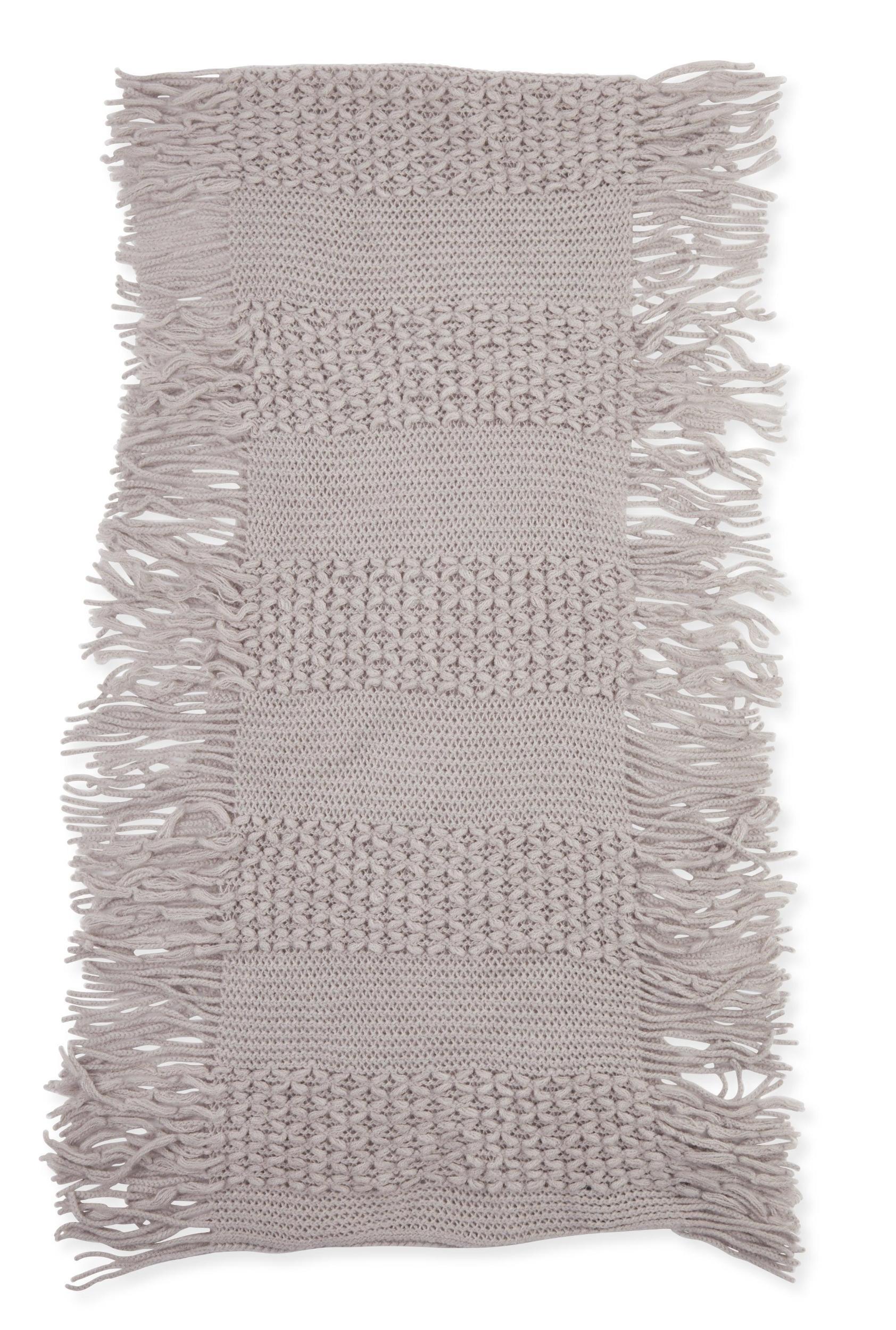 Knitted Fringe Infinity Scarf Female Product Image