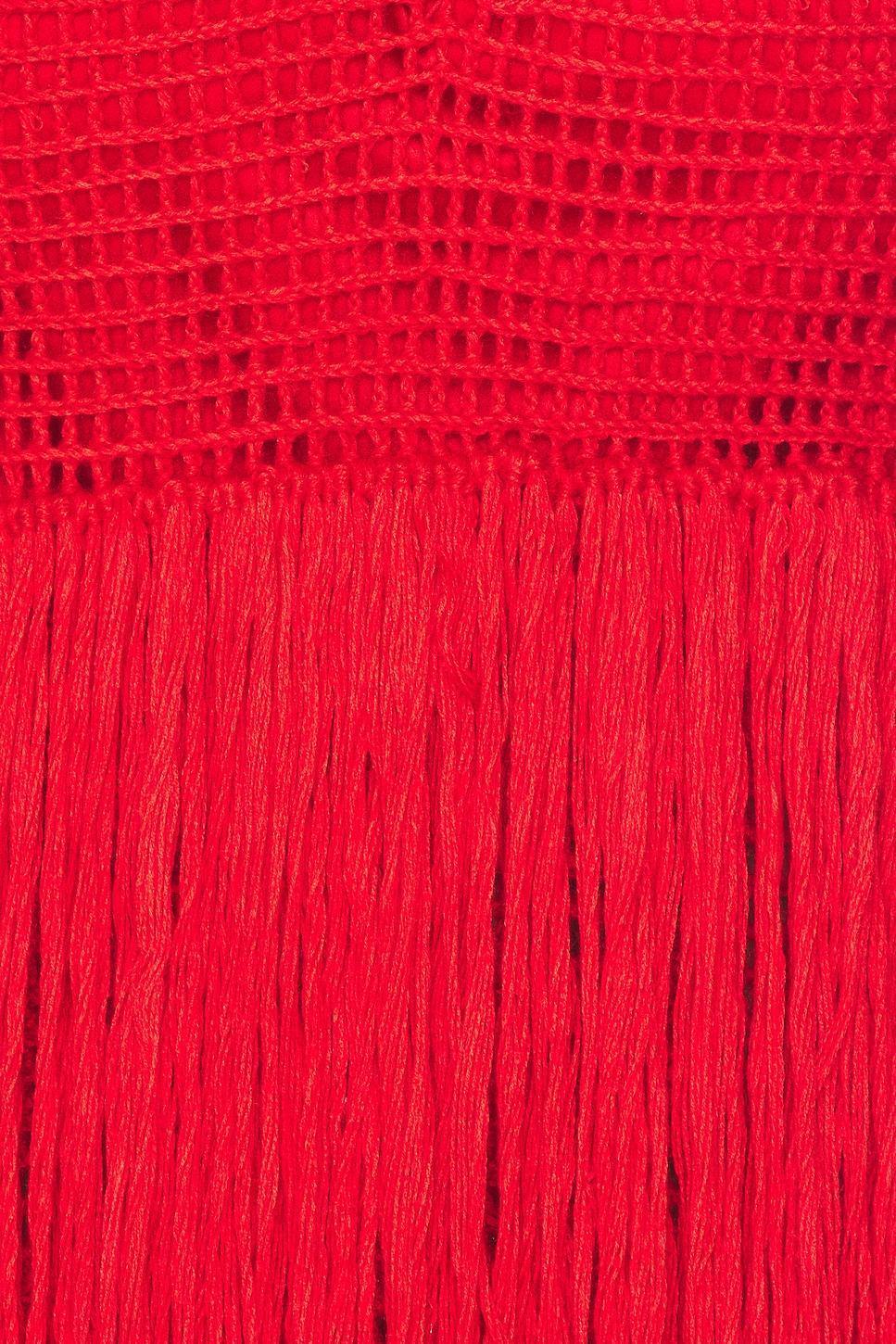 Draped Bustier Dress With Crochet Product Image