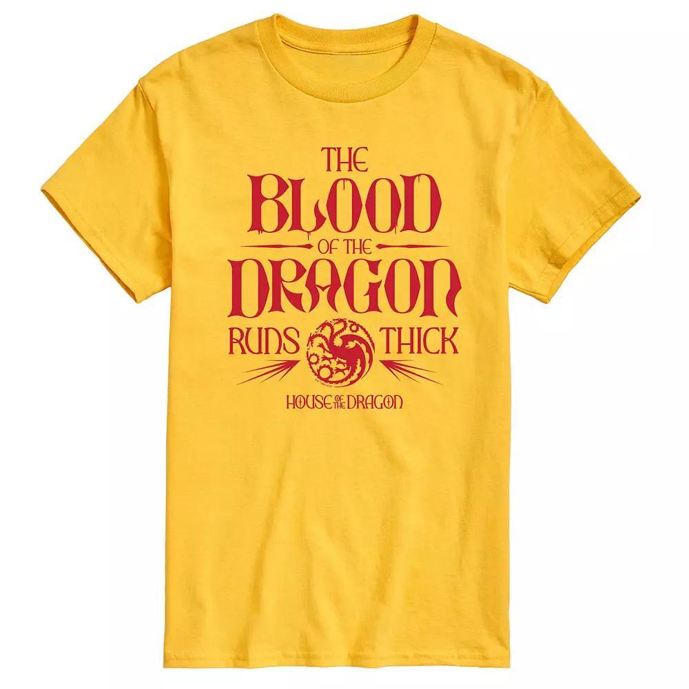 Mens House Of The Dragon Blood Of Dragon Graphic Tee Ivory Product Image