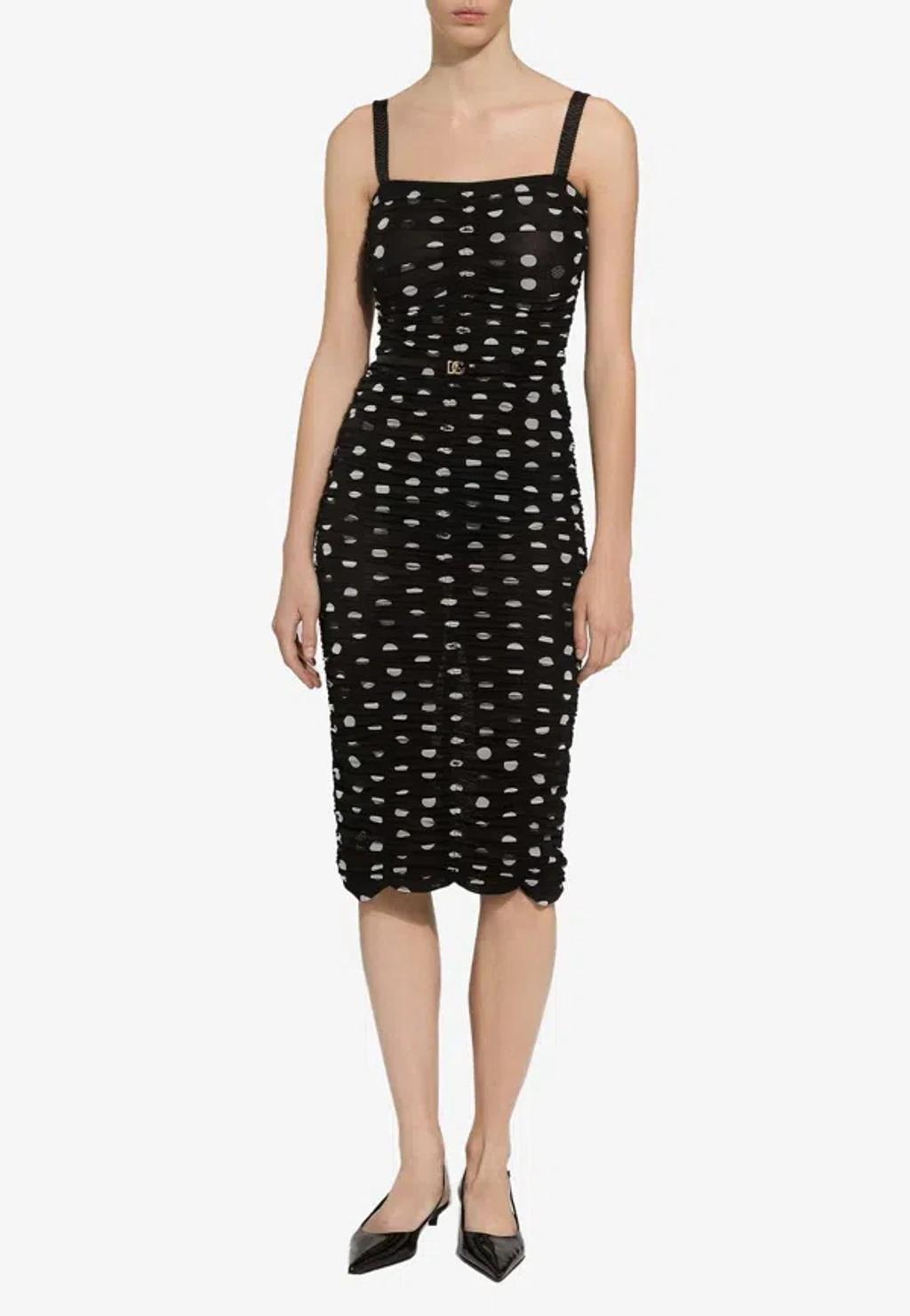 DOLCE & GABBANA Women Abito Mambo Italiano In Black Product Image